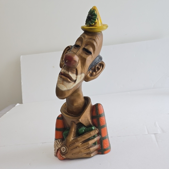 Vintage 1967 Glen Richardson Universal Sanctuary Corp MCM Sad Clown Bust